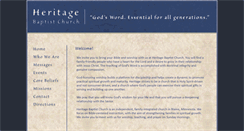 Desktop Screenshot of heritagebaptistminnesota.org